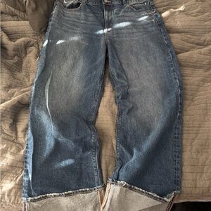 American Eagle Outfitters Blue Flare & Wide Leg Jeans